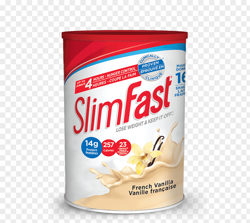 Vanilla Milkshake Smoothie Meal Replacement SlimFast Weight Loss PNG