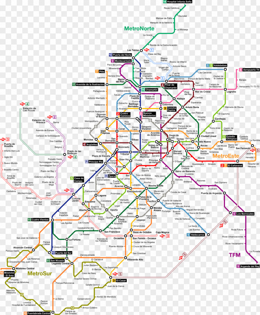 Map Madrid Metro Rapid Transit London Underground PNG