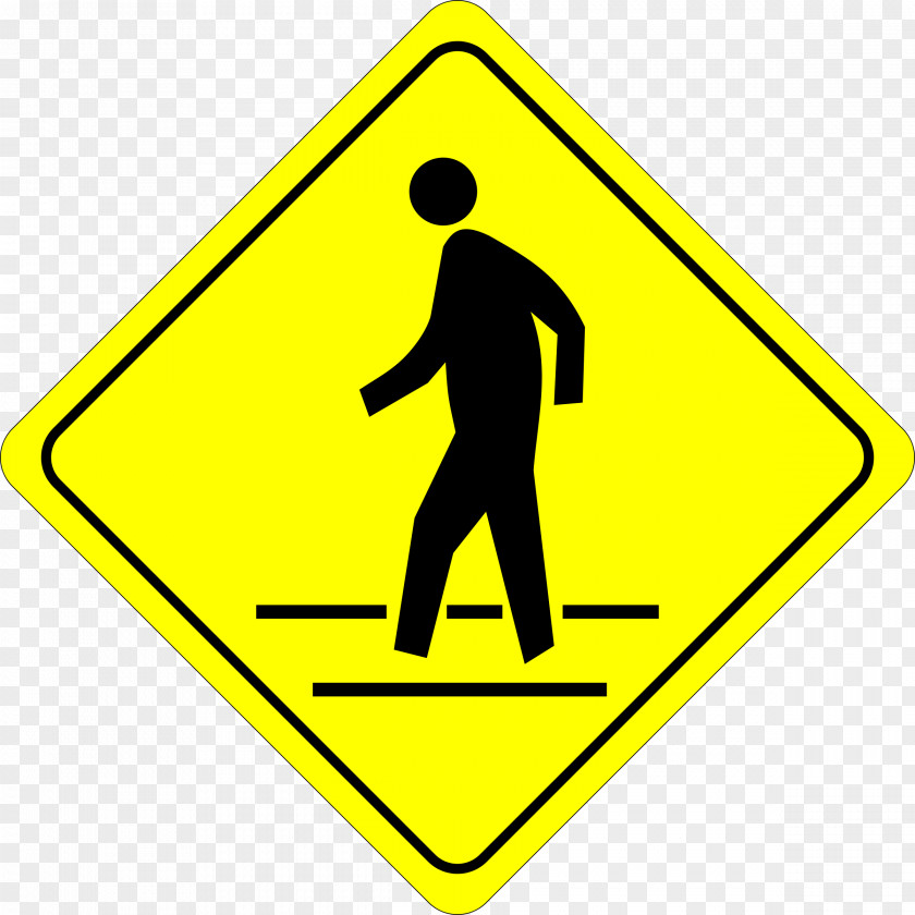 Pedestrian Clipart Traffic Sign Crossing Road Clip Art PNG