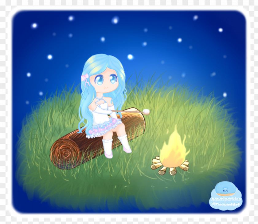 Roasting Marshmallow Illustration Cartoon Desktop Wallpaper Computer Legendary Creature PNG