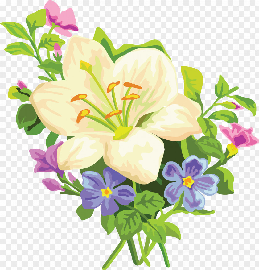 Watercolor Flower Lilium Bulbiferum Arum-lily Clip Art PNG