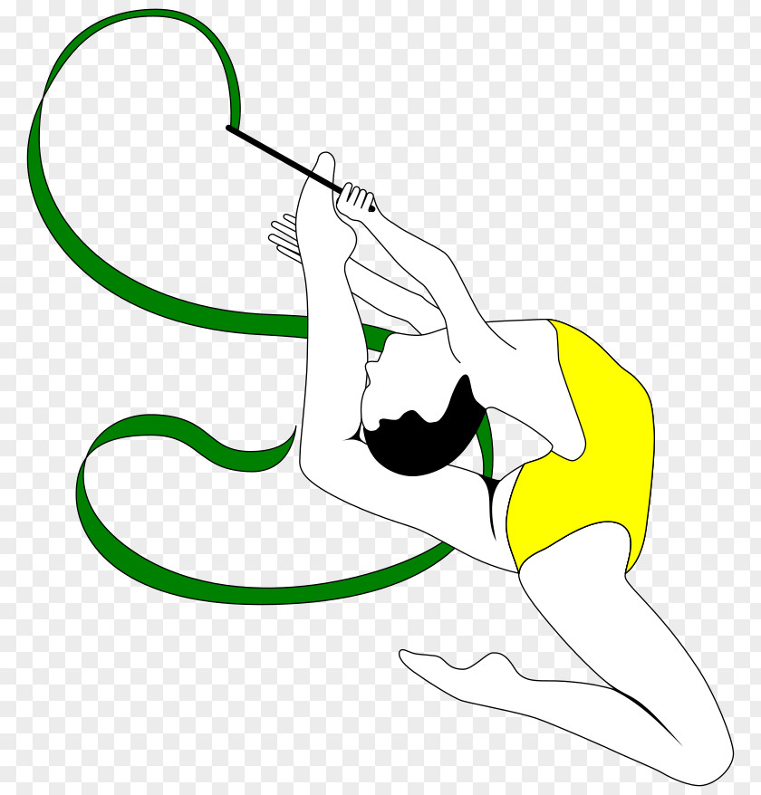 Backflip Cliparts Rhythmic Gymnastics Ribbon Clip Art PNG