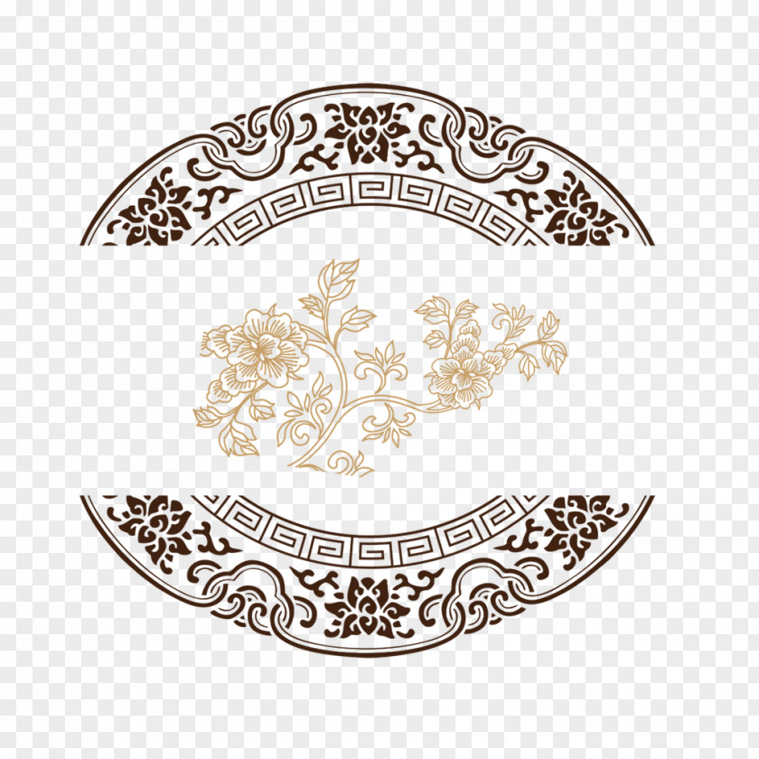 Design Chinoiserie Motif PNG
