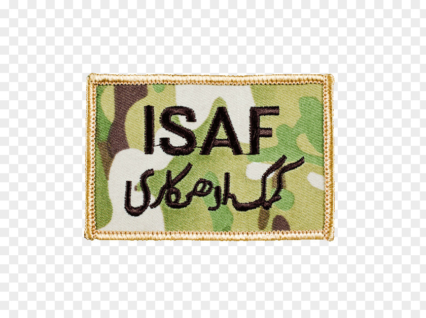 Military Embroidered Patch Organization Embroidery International Security Assistance Force PNG