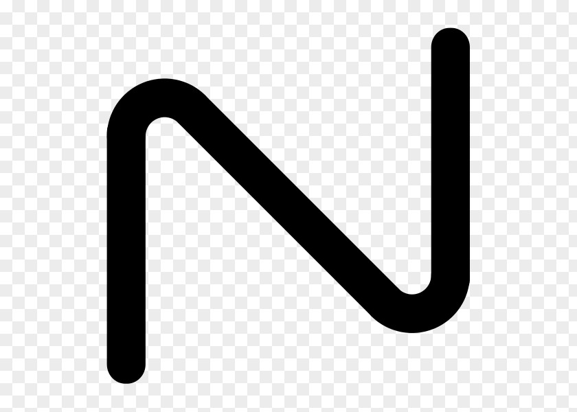 N Letter Line Angle Font PNG
