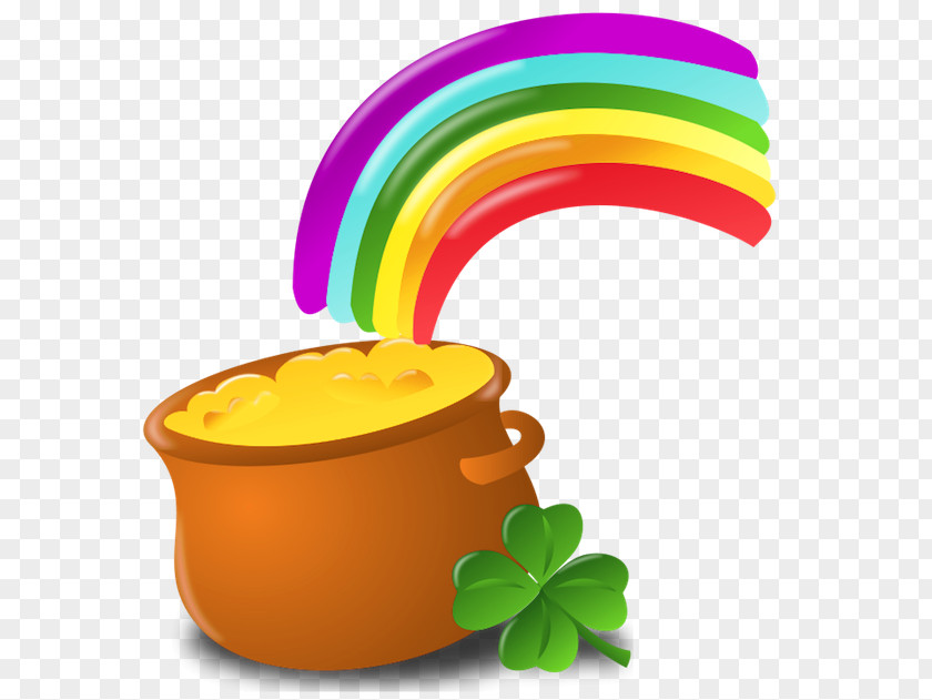 St Patrick Pot Of Gold With Rainbow PNG Picture Saint Patrick's Day Ireland Shamrock Leprechaun Clip Art PNG