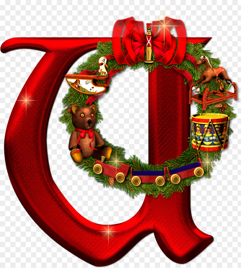 Christmas Letter Alphabet U Vowel PNG