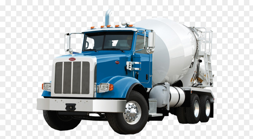 Concrete Truck Car Peterbilt Cement Mixers PNG