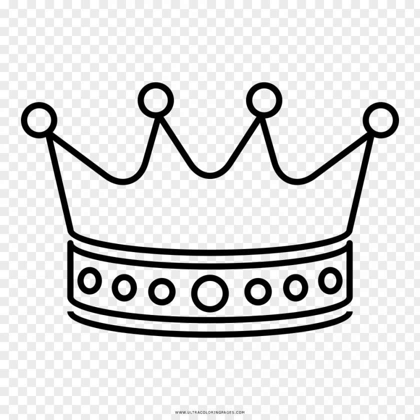 Crown Drawing Coloring Book Black And White PNG