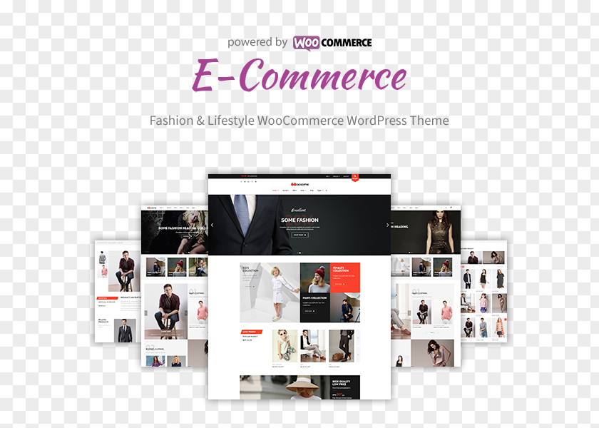 Fashion Theme WooCommerce WordPress E-commerce Responsive Web Design PNG