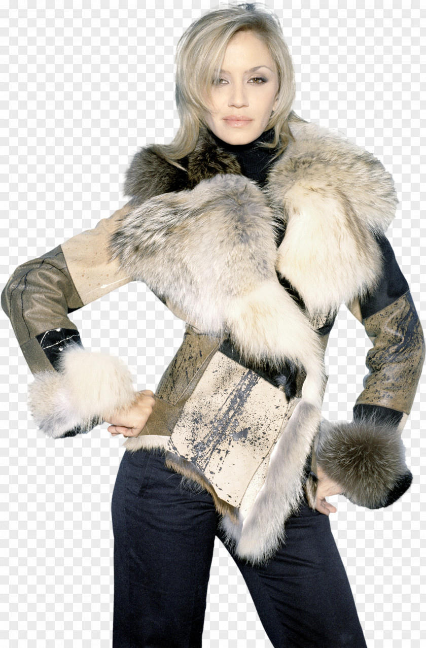 Fur Clothing Woman Coat Jacket PNG