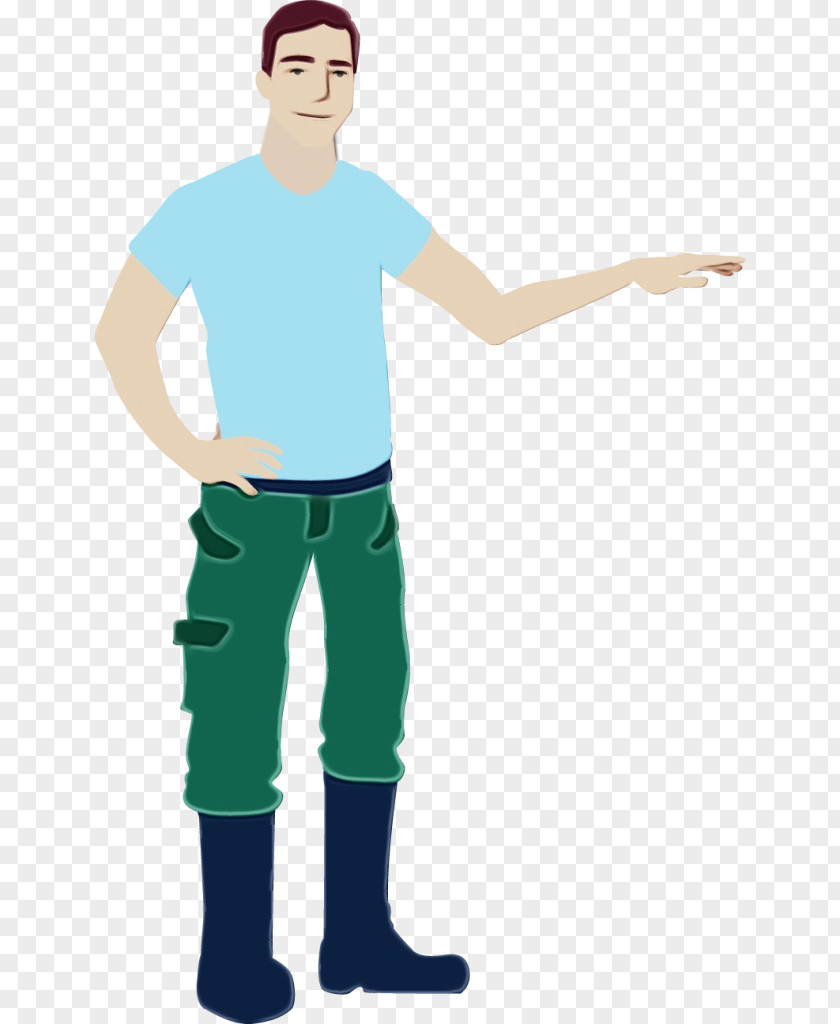 Gesture Muscle Standing Cartoon Arm Male Joint PNG