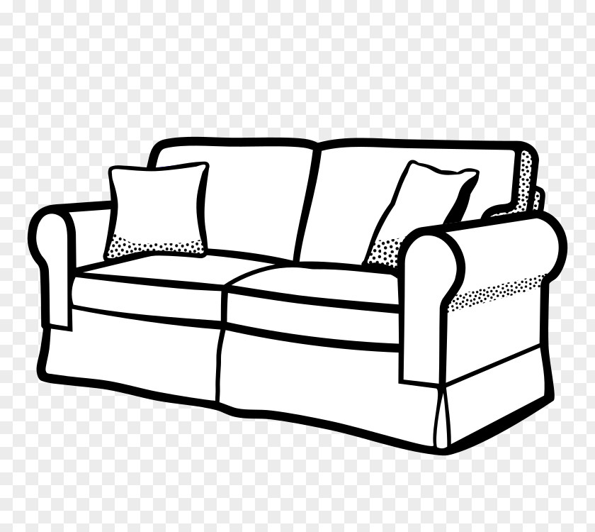 Sofa Living Room Couch Coloring Book Drawing PNG