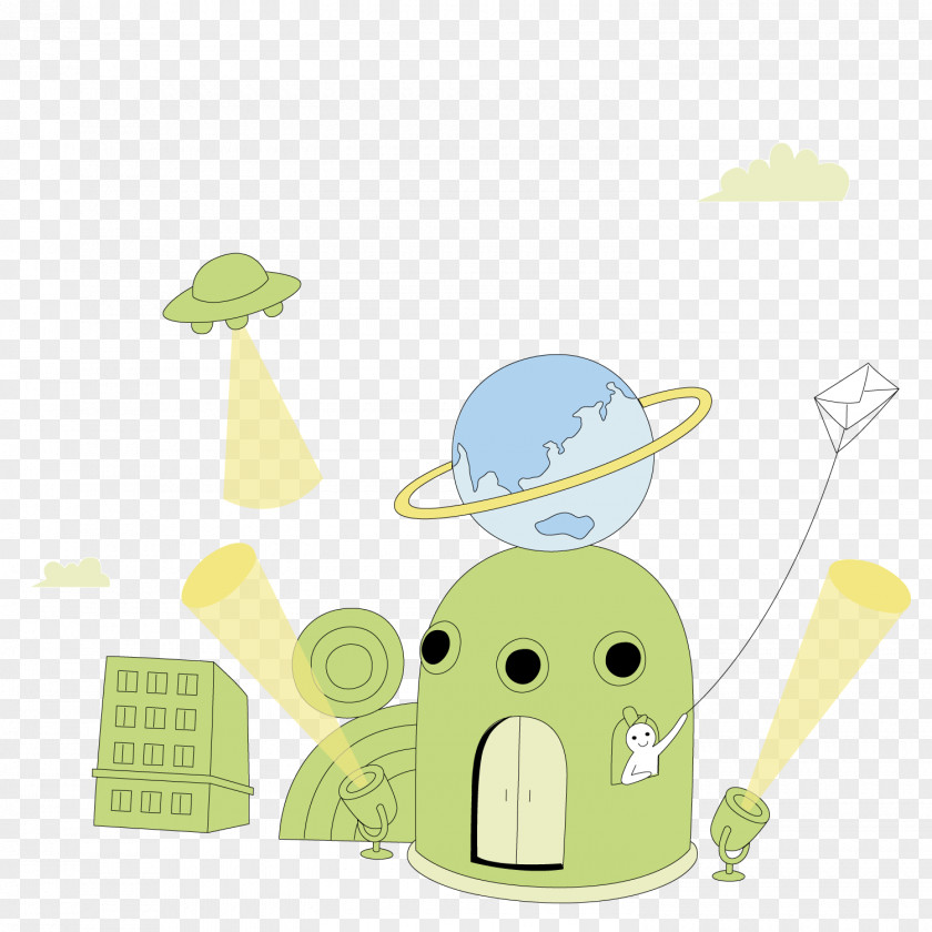 Space Earth Alien Download Illustration PNG