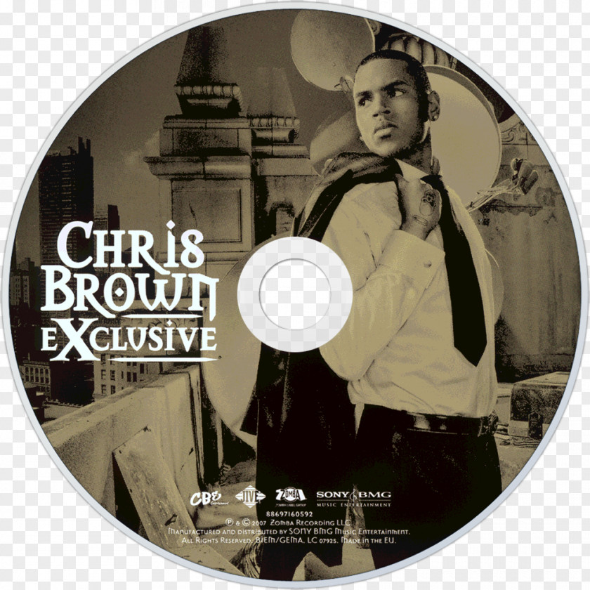 Chris Brown Exclusive Album Cover Royalty PNG