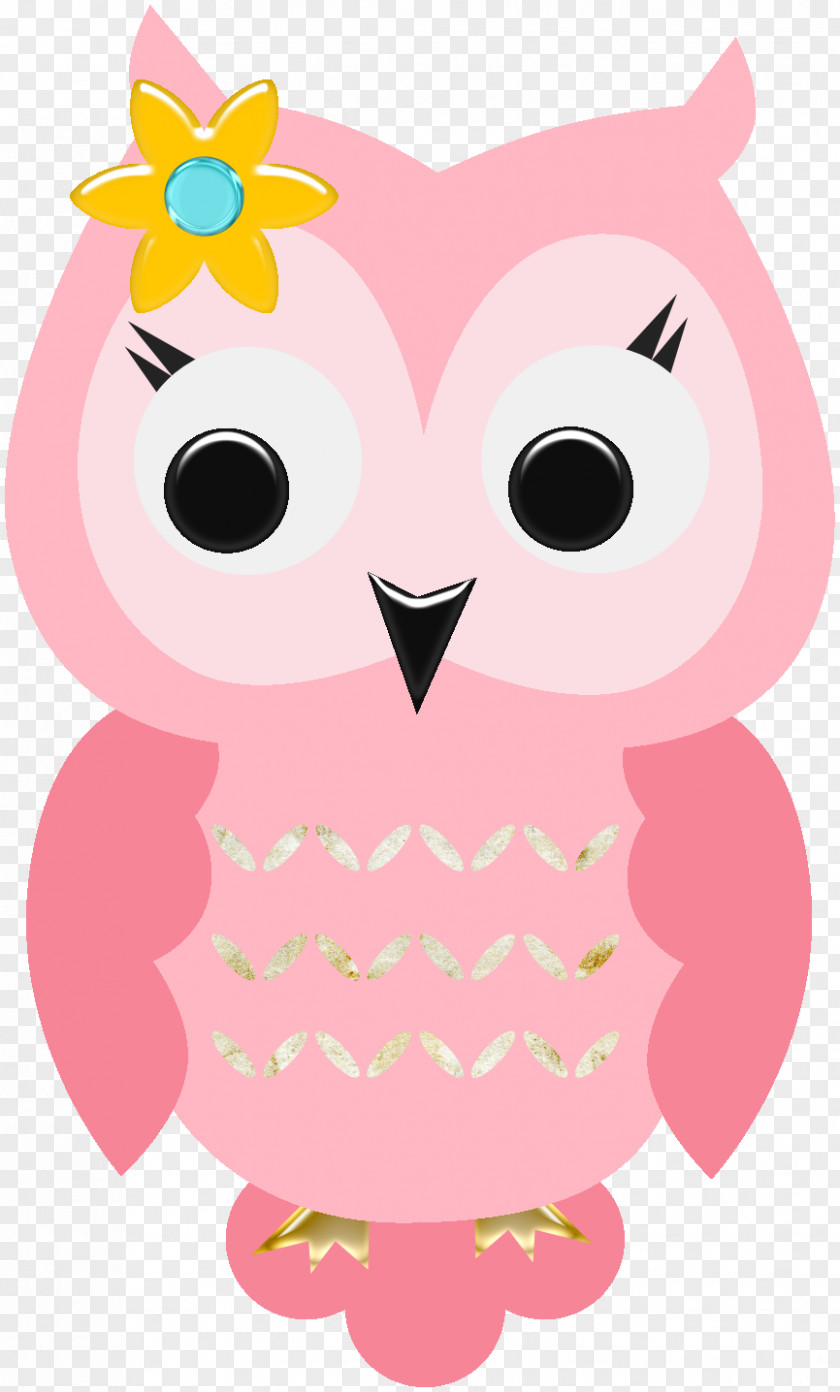 Cute Little Owl Party Cupcake Convite PNG