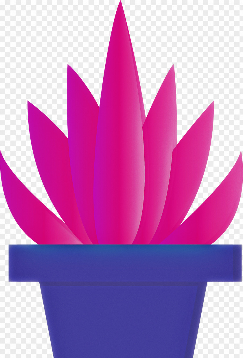 Flowerpot Pink Magenta Purple Petal PNG