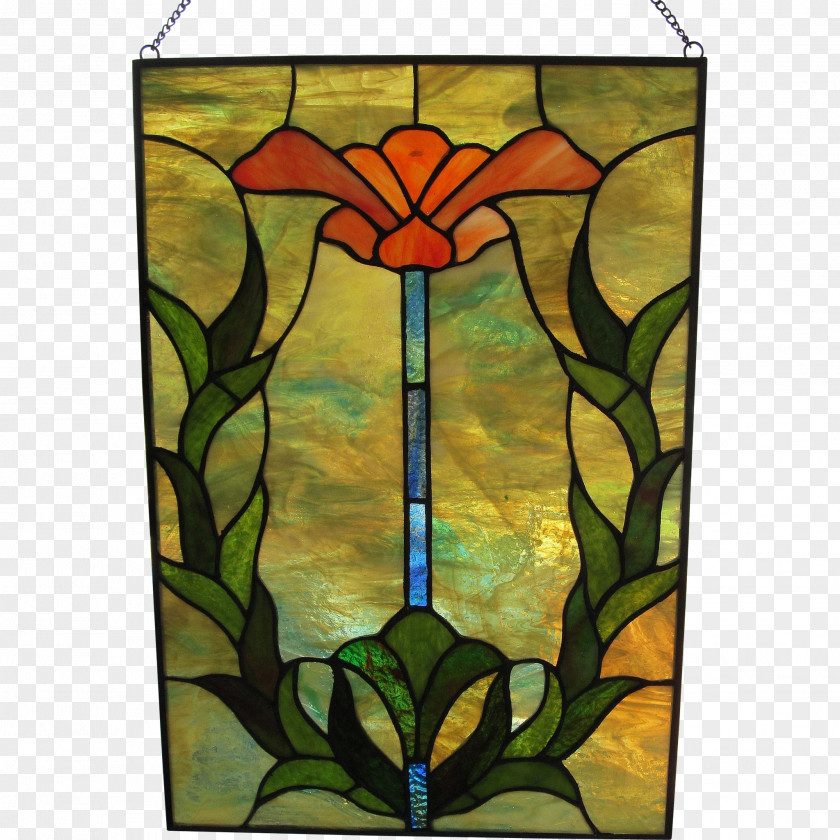 Window Stained Glass Material Flower PNG