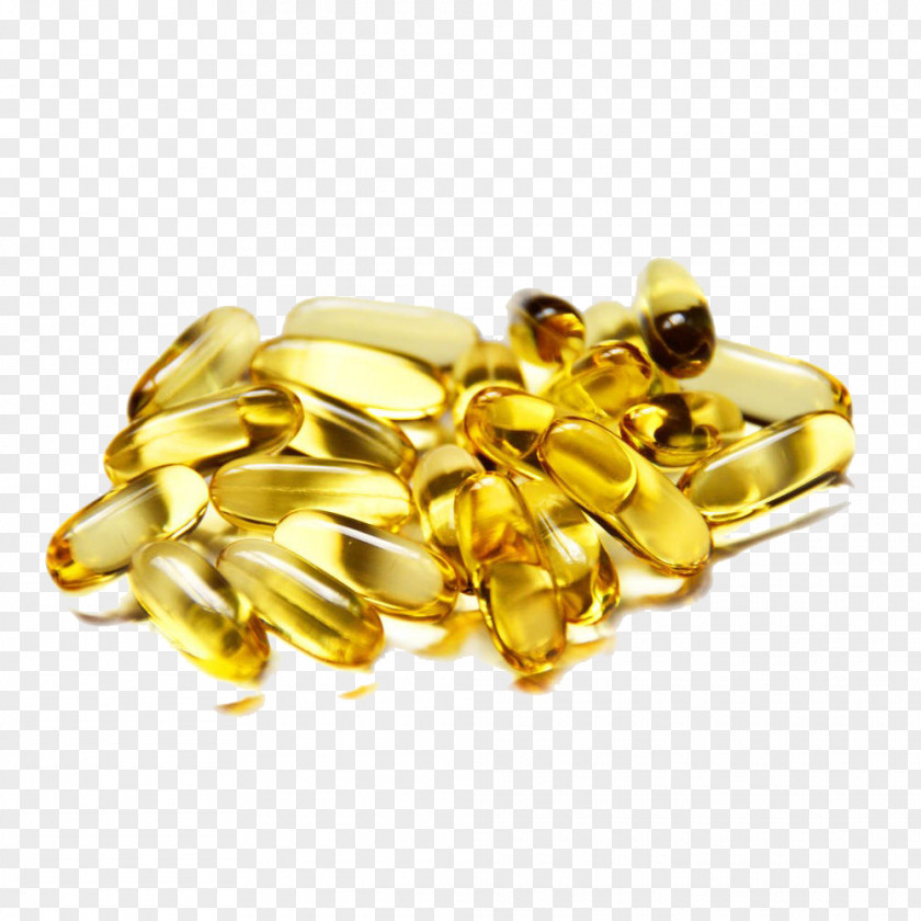 Bunch Of Cod Liver Oil Capsules Dietary Supplement Capsule Fish PNG