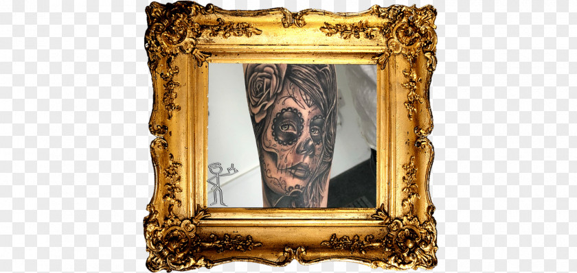 Tattoo Woman Picture Frames Gilding Gold Coventry Comic Con 2018 PNG