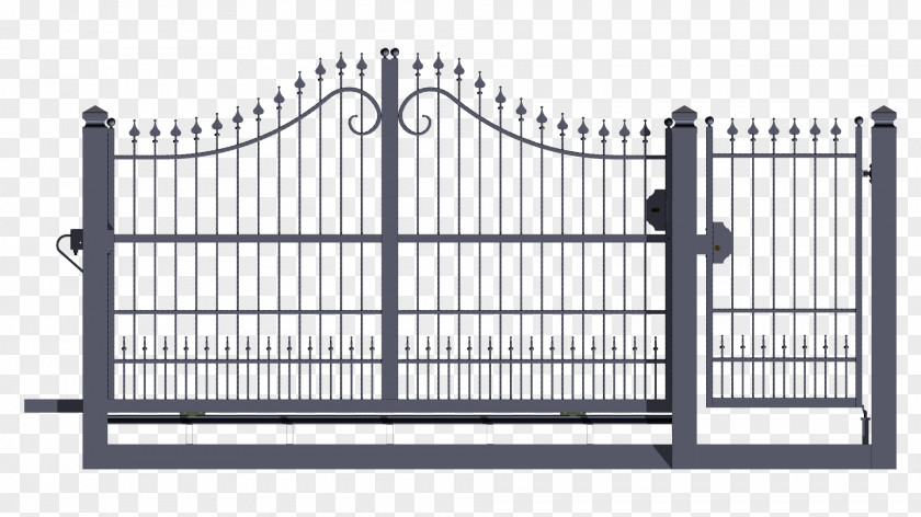 Cans Gate Wrought Iron Window Lock House PNG