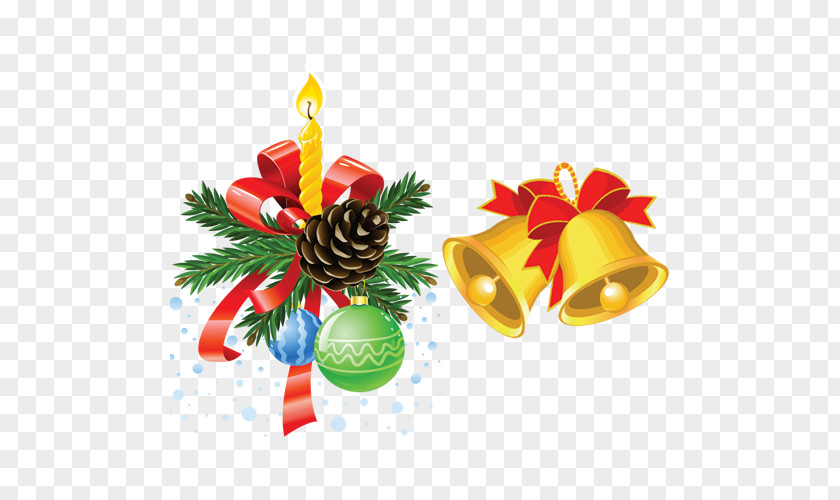 Christmas Gift Free Bell Buckle Elements Santa Claus Decoration Candle Tree PNG
