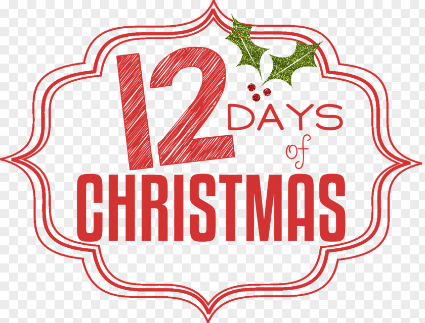 Twelve Days Of Christmas Tree Logo Clip Art PNG