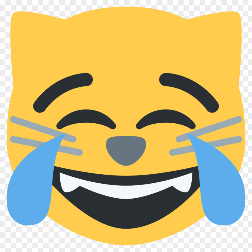 Cat Kitten Face With Tears Of Joy Emoji Emoticon PNG