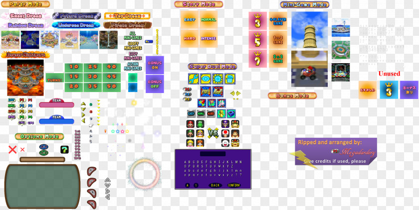 Menu Mario Party 5 4 Super 2 3 PNG