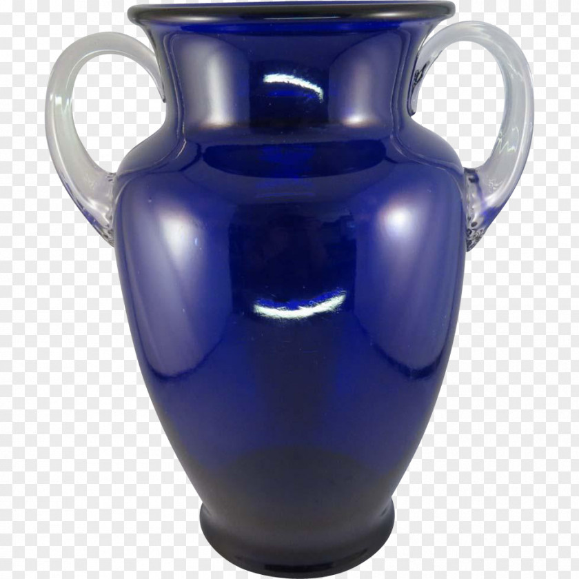 Vase Jug Pottery Ceramic Cobalt Blue PNG