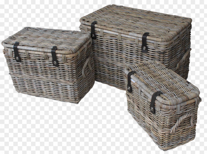 Wood Basket Rattan Wicker Furniture Hamper PNG