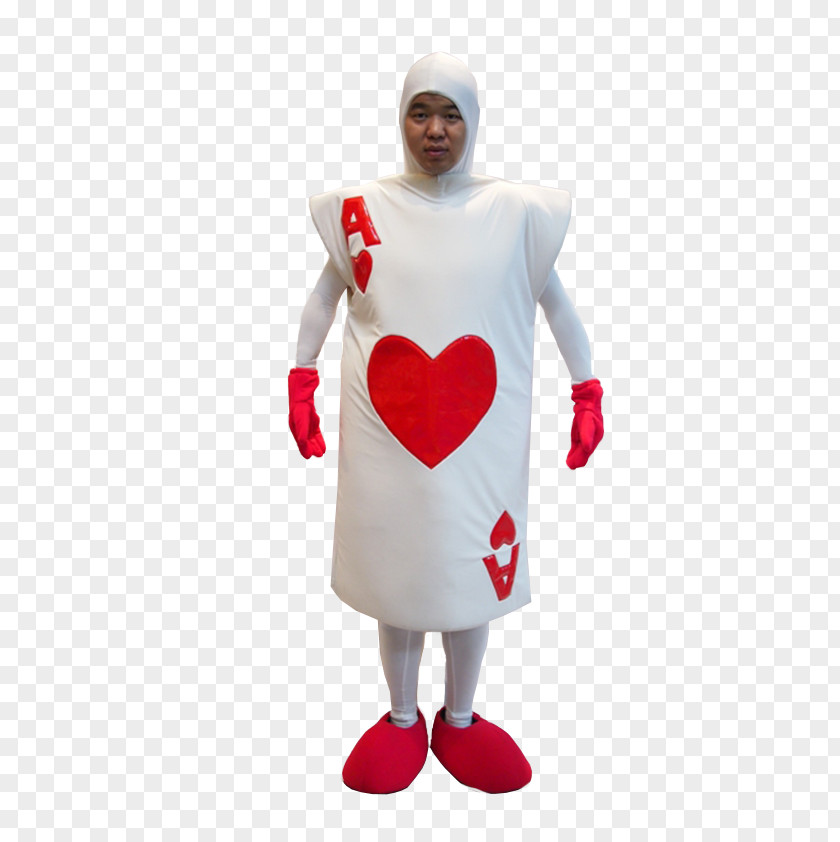 Heart Costume Designer Mascot Character PNG