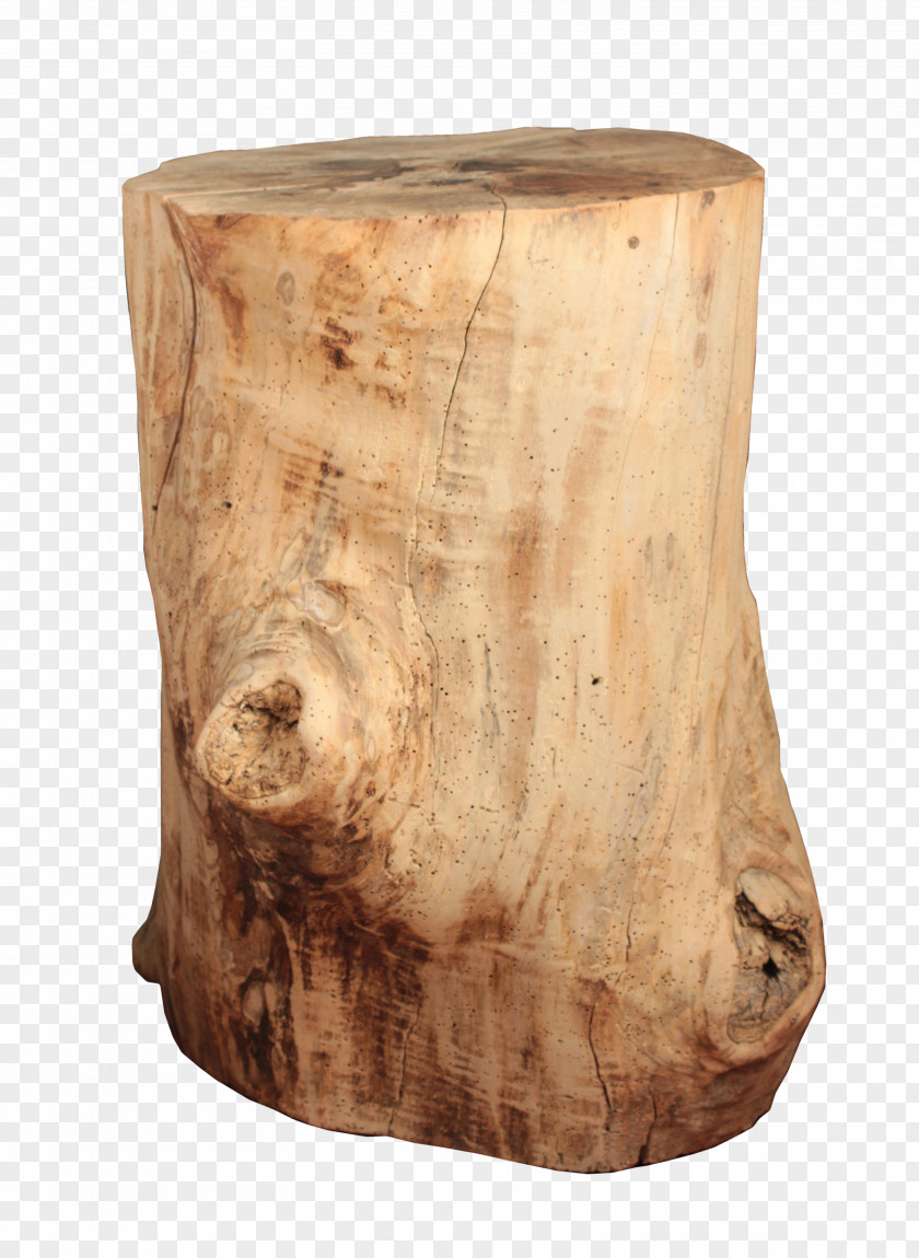 Table Trunk Tree Stump Wood PNG