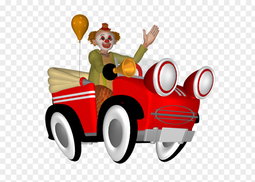 Truck Clown Joker Pierrot Cartoon PNG