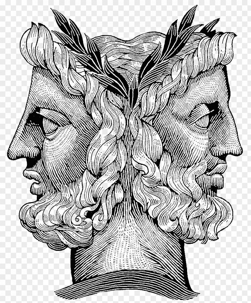Zeus Sculpture Janus Roman Mythology Deity God PNG