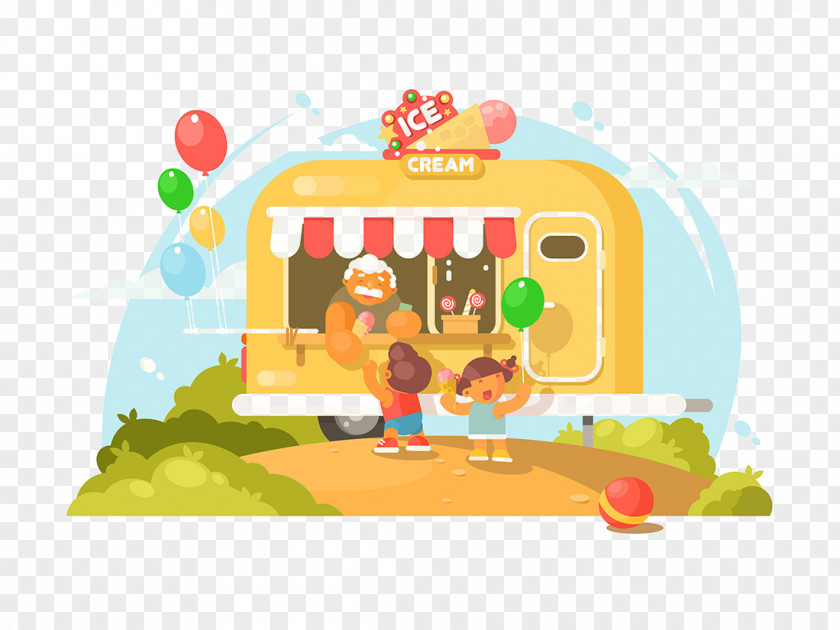 Appease Vector Stock Photography Graphics Illustration Royalty-free Ice Cream Van PNG