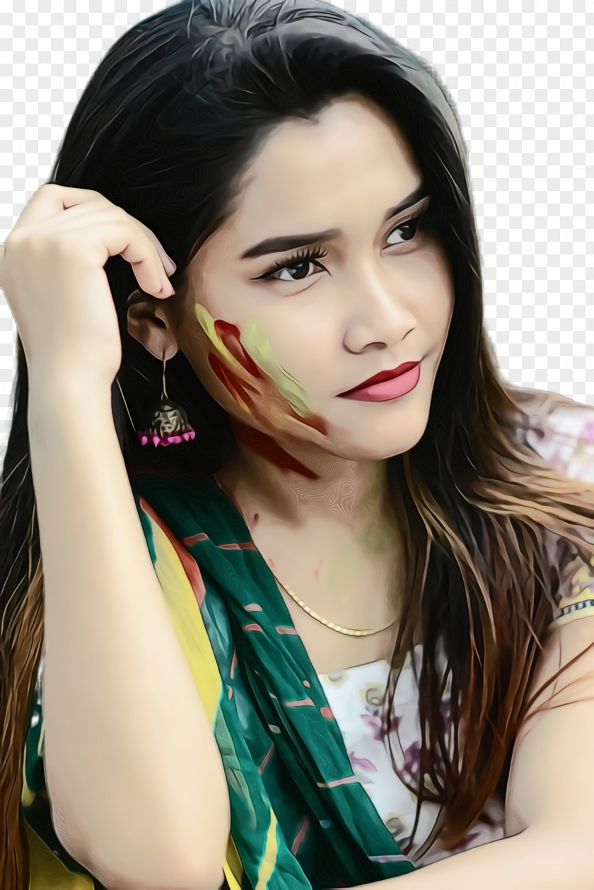 Chin Beauty Hair Face Eyebrow Forehead Skin PNG