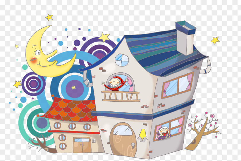 Inside A House Illustration Vector Graphics Cartoon Image Design PNG