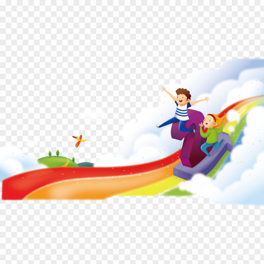 Rainbow Kids Child Play Clip Art PNG