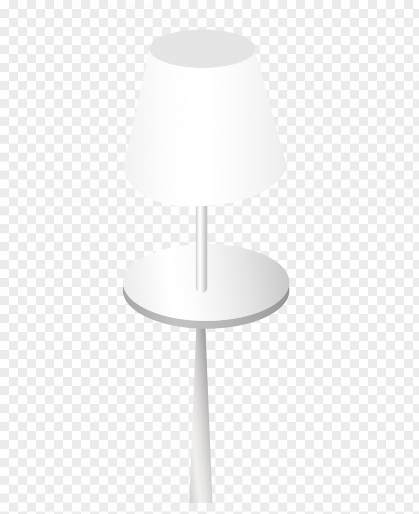 White Table Lamp And A Small Round Angle Pattern PNG