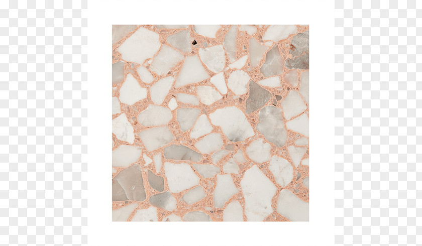 Coral Stone Terrazzo Marble Tile Flooring PNG