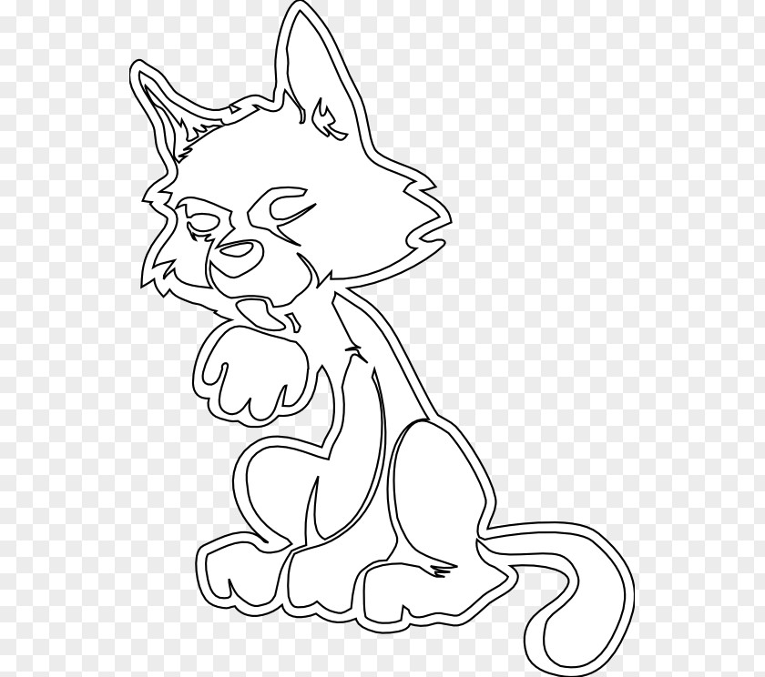 Dog Whiskers Cat Line Art Drawing PNG