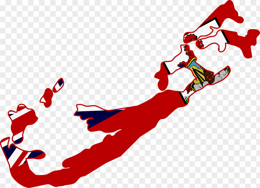 Lables Flag Of Bermuda Map Clip Art PNG