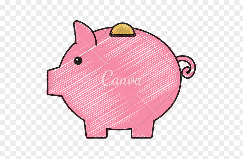 Piggy Bank Pig Mammal Clip Art PNG