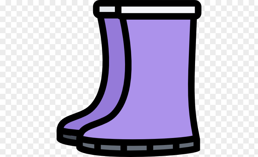 Rain Boots Purple Violet PNG