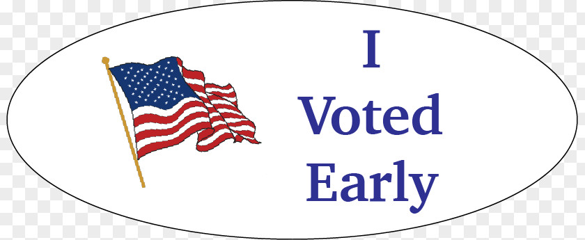 Early Voting Logo Flag Of The United States Lavender Blush Veterans Day PNG