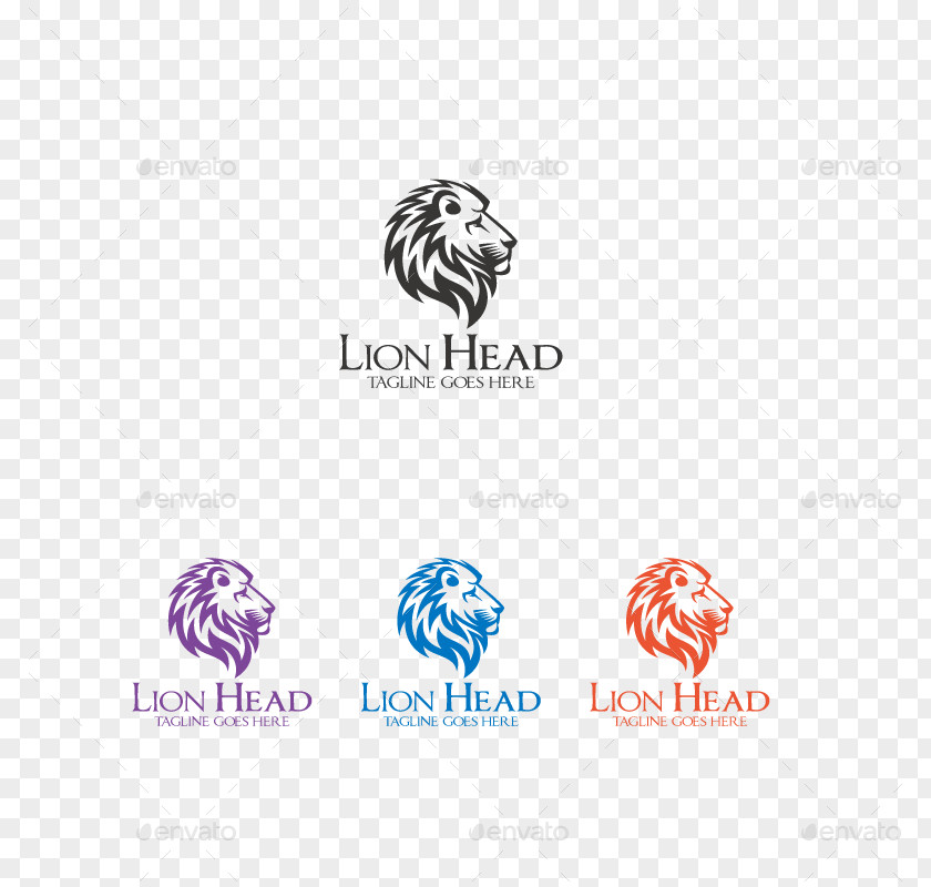 Lion Head Graphic Design Logo PNG