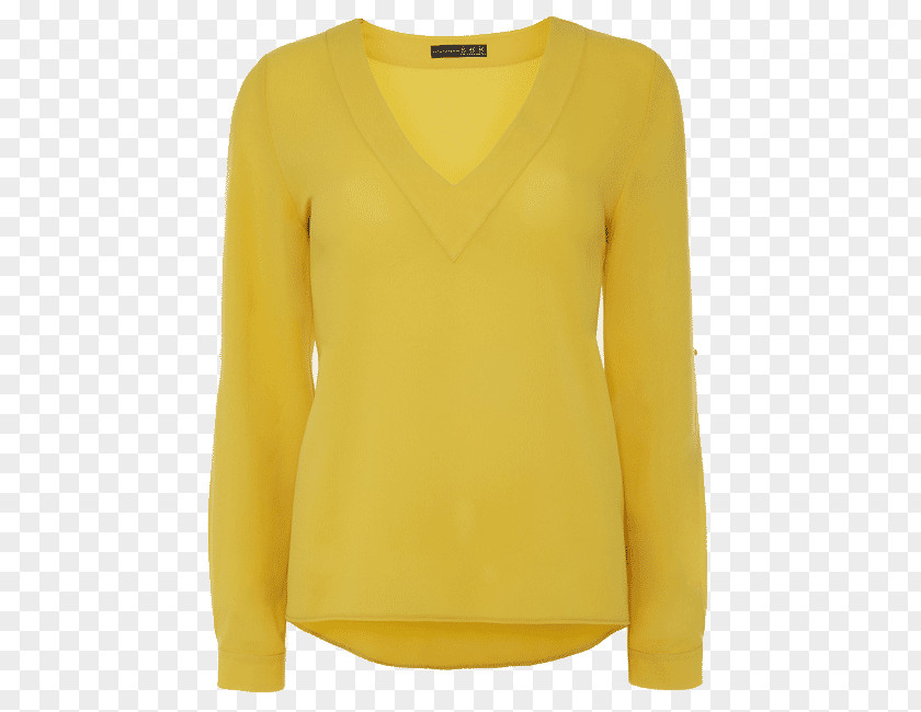 Tshirt T-shirt Sleeve Yellow Blouse Clothing PNG