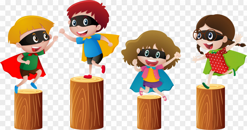 Vector Hand Painted On The Wooden Pier Child Royalty-free Clip Art PNG