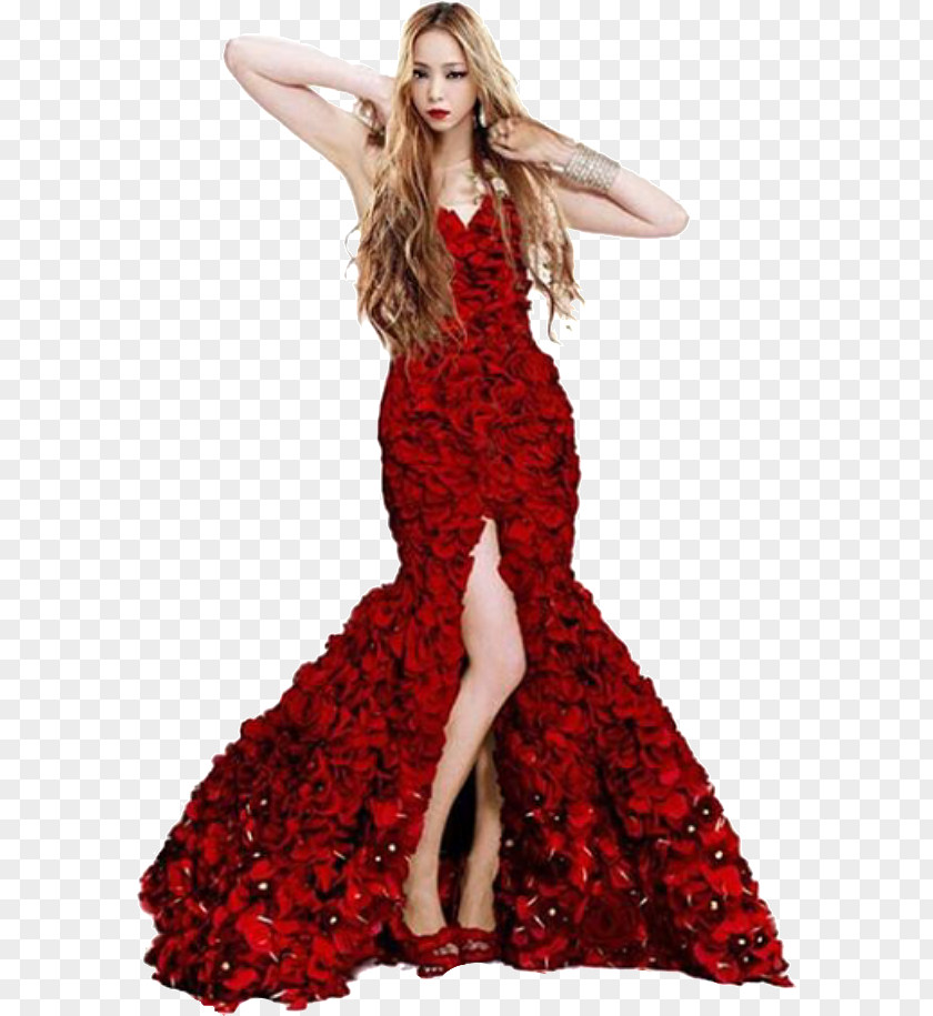 Billboard Wedding Dress Gown Rose Red PNG